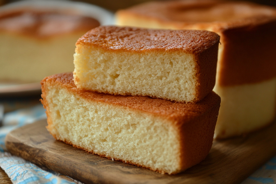 Deux tranches de gateau au yaourt